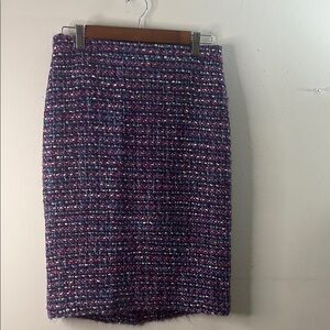 J. Crew Multicolor Tweed Pencil Skirt